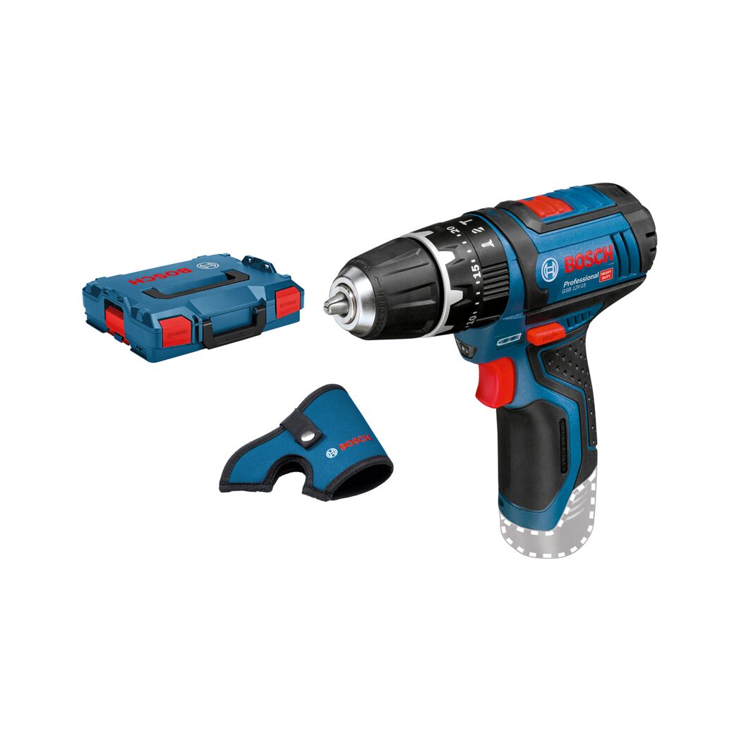 Bosch Akku-Schlagbohrschrauber GSB 12V-15, Transportkoffer und Gürtelclip