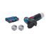 Bosch Akku-Winkelschleifer mit L-BOXX und zwei Scheiben