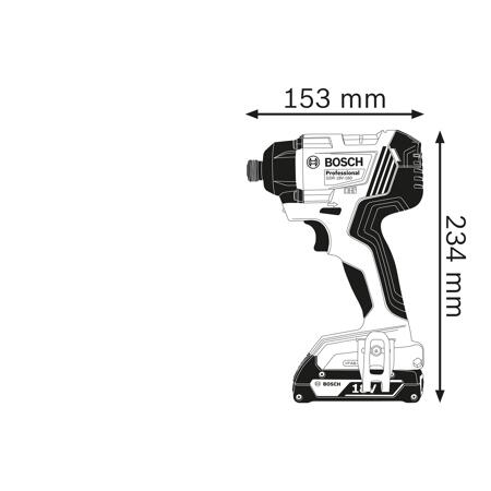 6. Bild von Akku-Drehschlagschrauber 'GDR 18V-160 Professional' 2x 2,0 Ah Akku, in L-BOXX