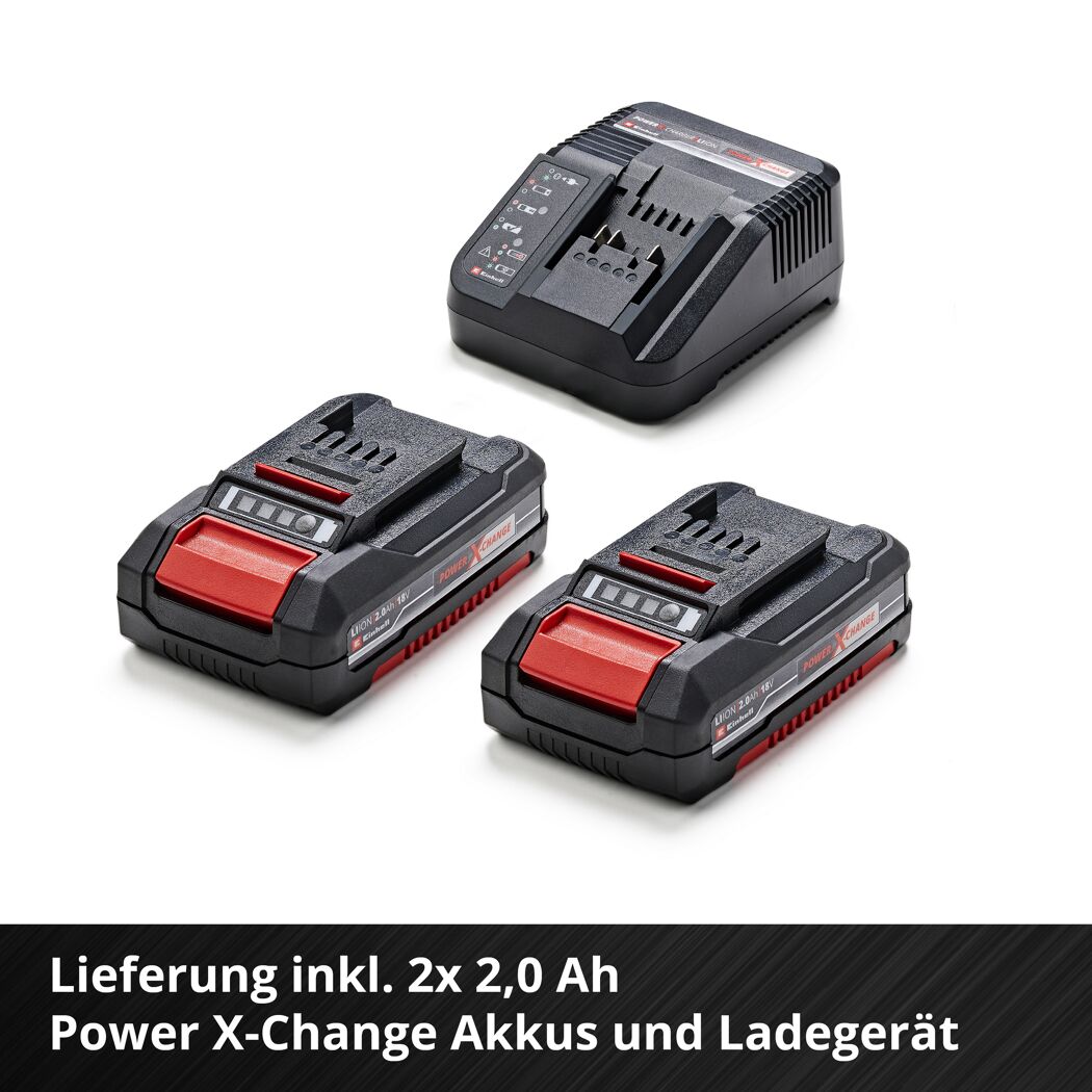 Zwei Akkus und ein Ladegerät von Einhell
