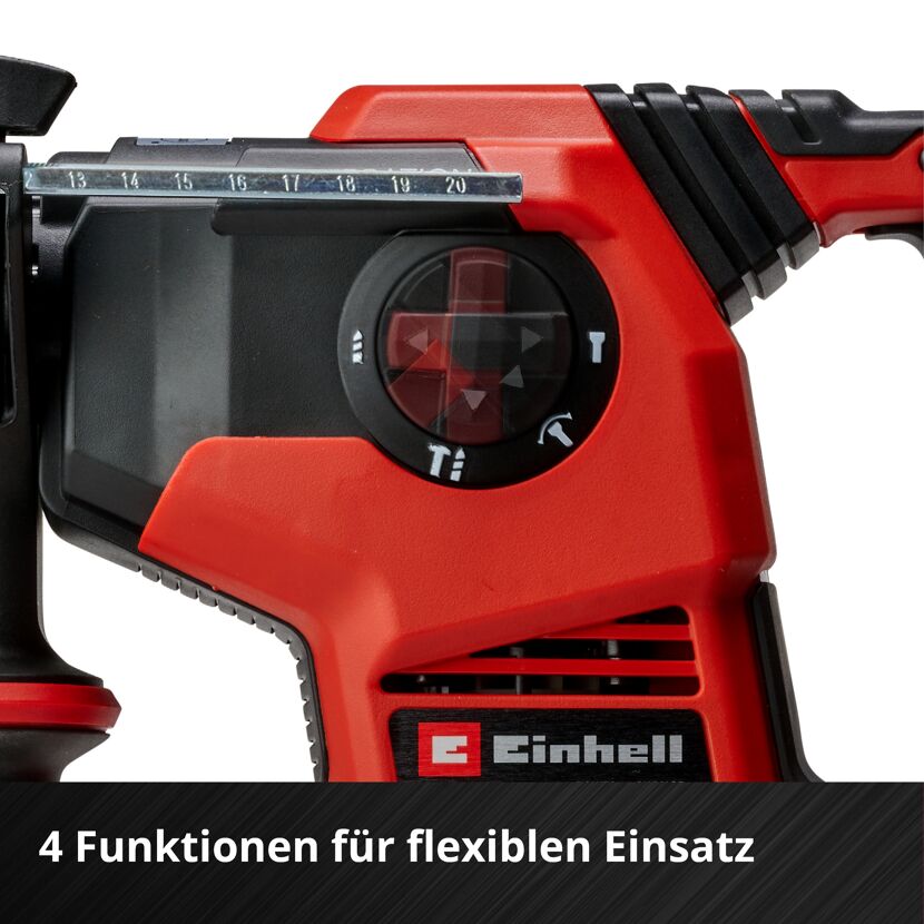 Einhell Akku-Bohrhammer, Funktionswahlschalter