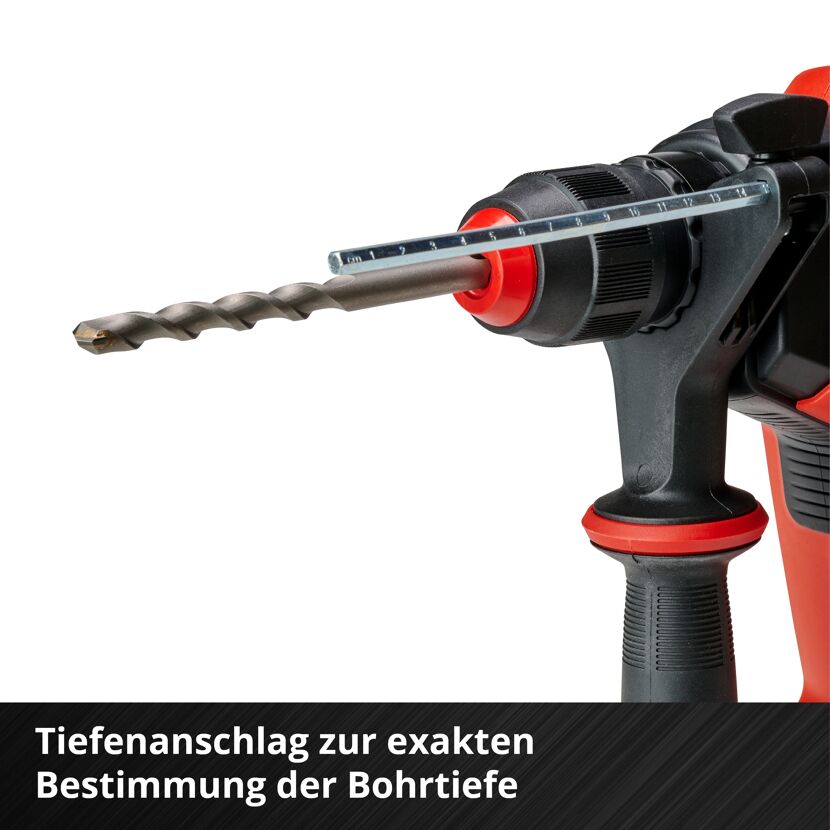 Akku-Bohrhammer HEROCCO 36/28 mit Tiefenanschlag und Bohrer
