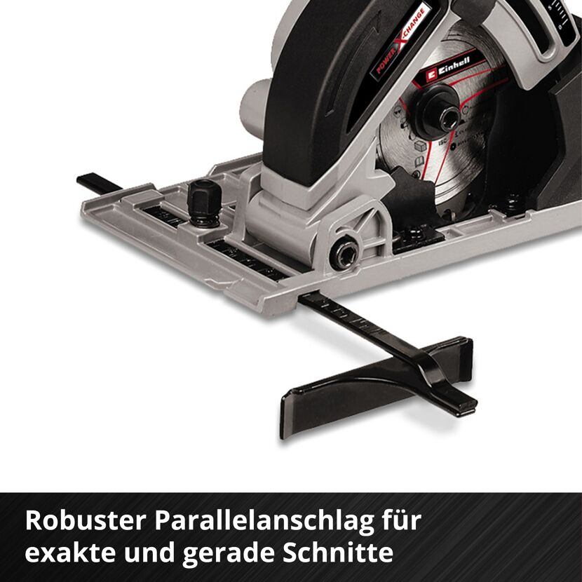 Einhell Akku-Minihandkreissäge TE-CS 18 Li-Solo mit Parallelanschlag