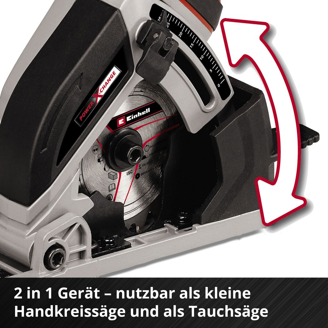 Akku-Handkreissäge 'TE-CS 18/89 Li - Solo' 18 V ohne Akku, Ø 89 mm