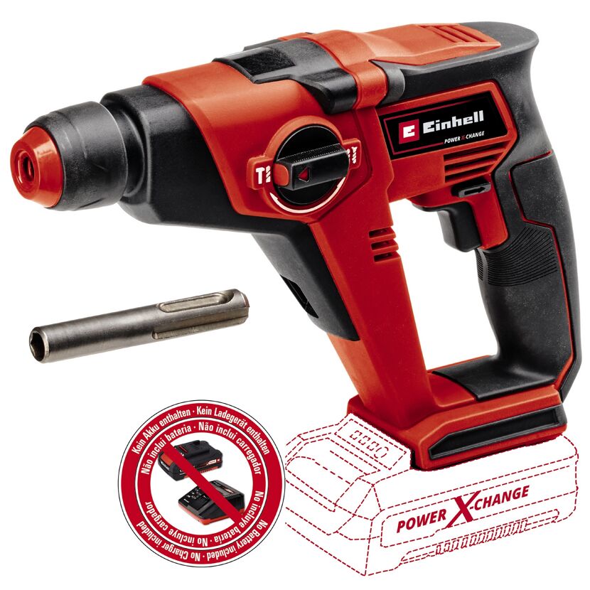 Einhell Akku-Bohrhammer TE-HD 18/12 mit Bohrer