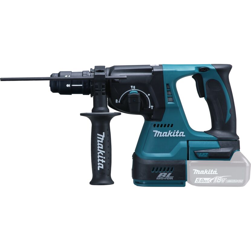 Makita Akku-Kombihammer mit Griff und Akku