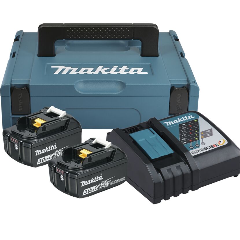 Makita Power Source Kit 18V mit zwei Akkus und Ladegerät