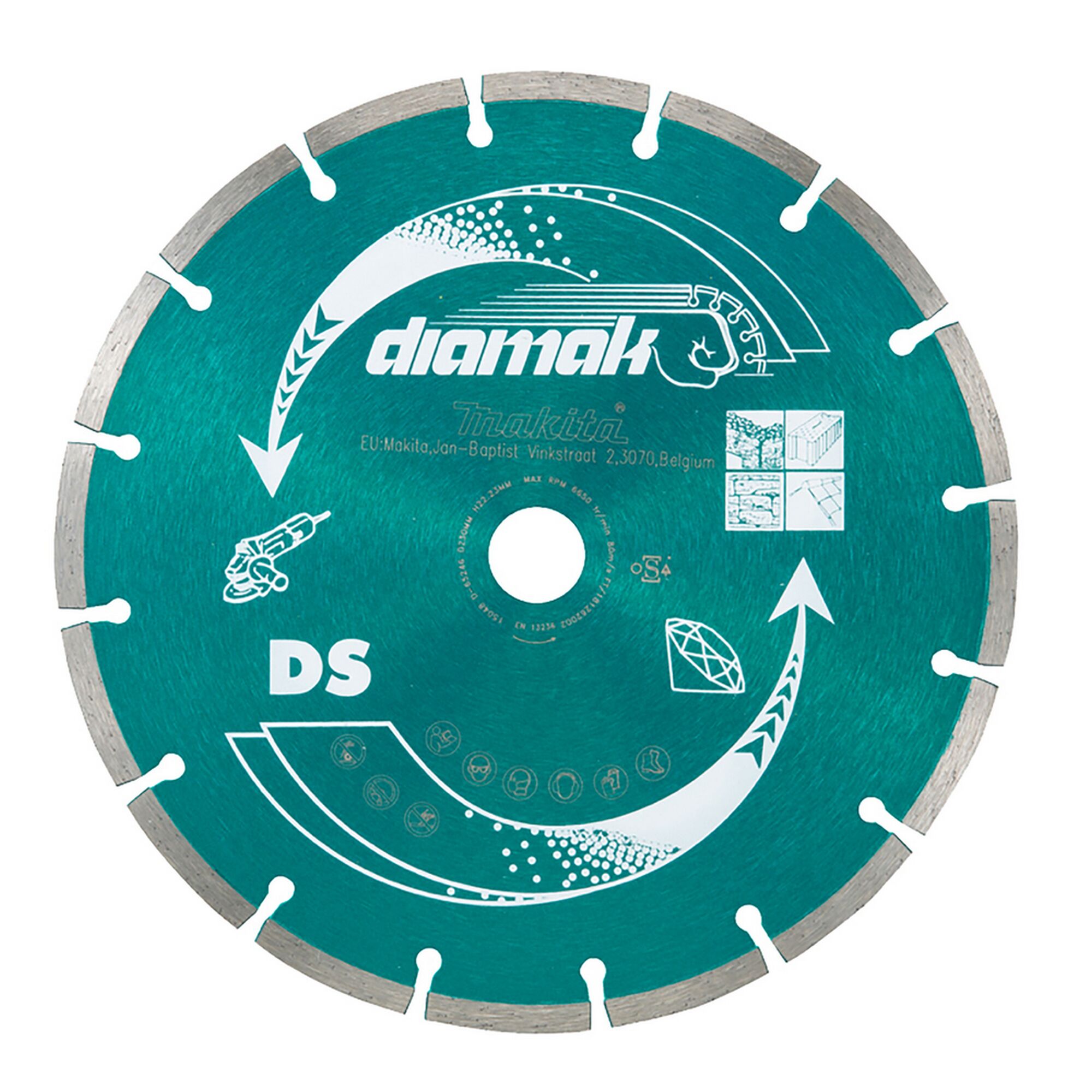 Diamant-Trennscheibe von Diamak, 115 mm Durchmesser