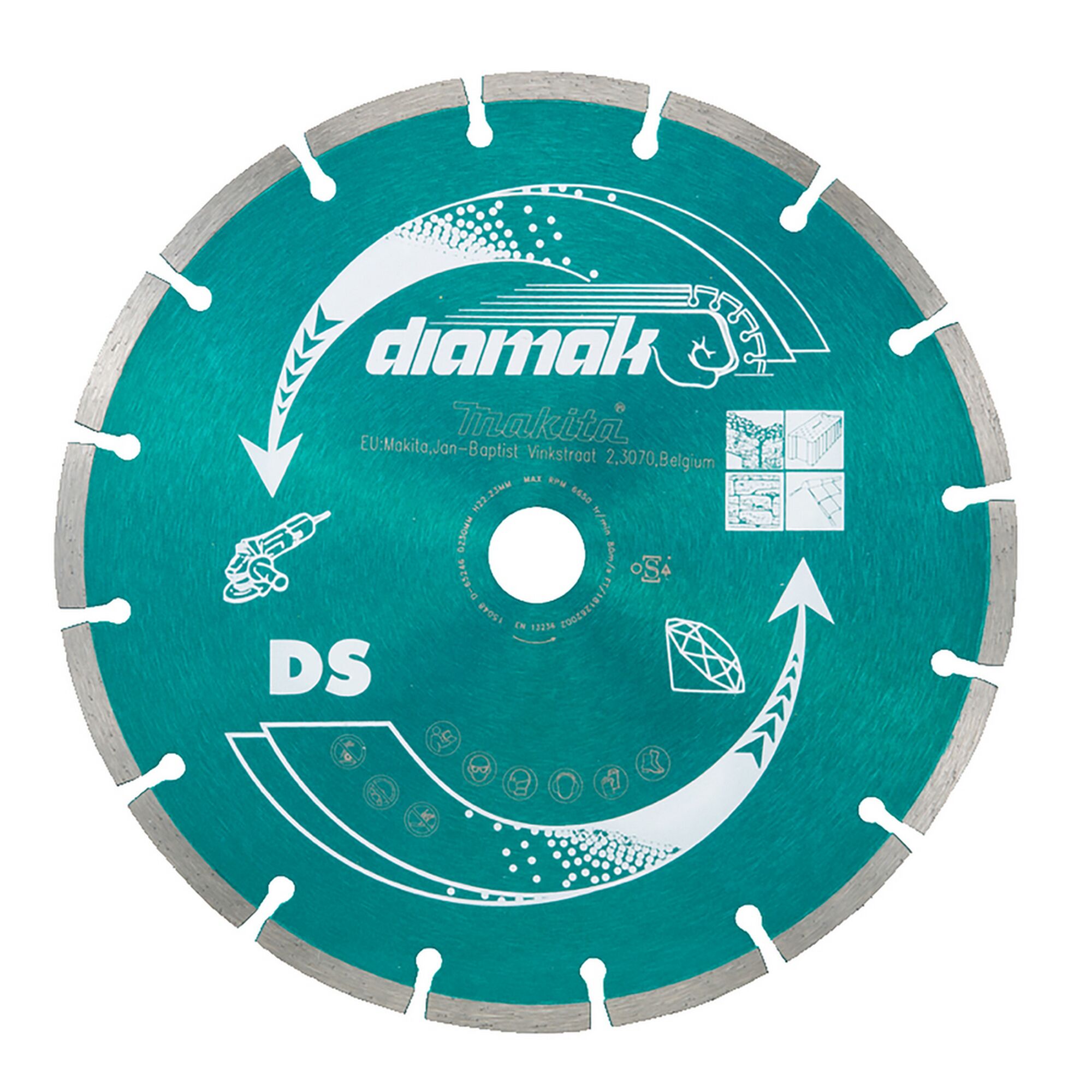 Diamant-Trennscheibe von Diamak, 230 mm Durchmesser