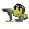 RYOBI Akku-Bohrschrauber, Ladegerät und Tasche