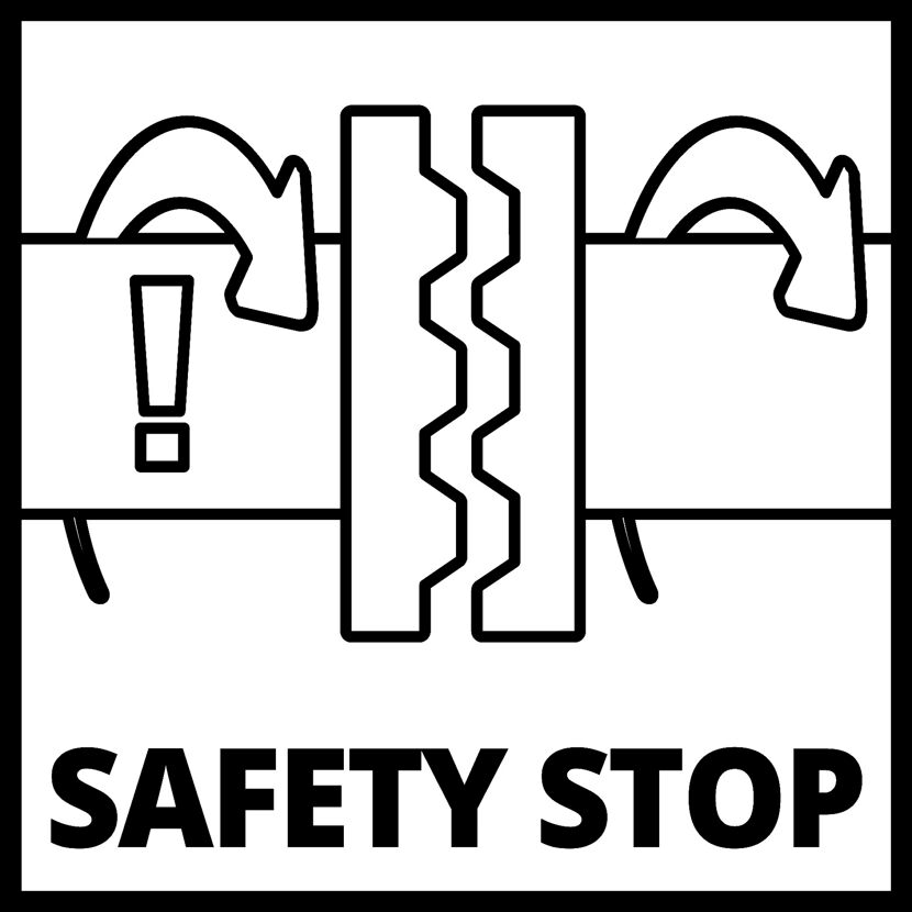Sicherheitsstopp Symbol mit Ausrufezeichen