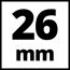Bohrer 26 mm
