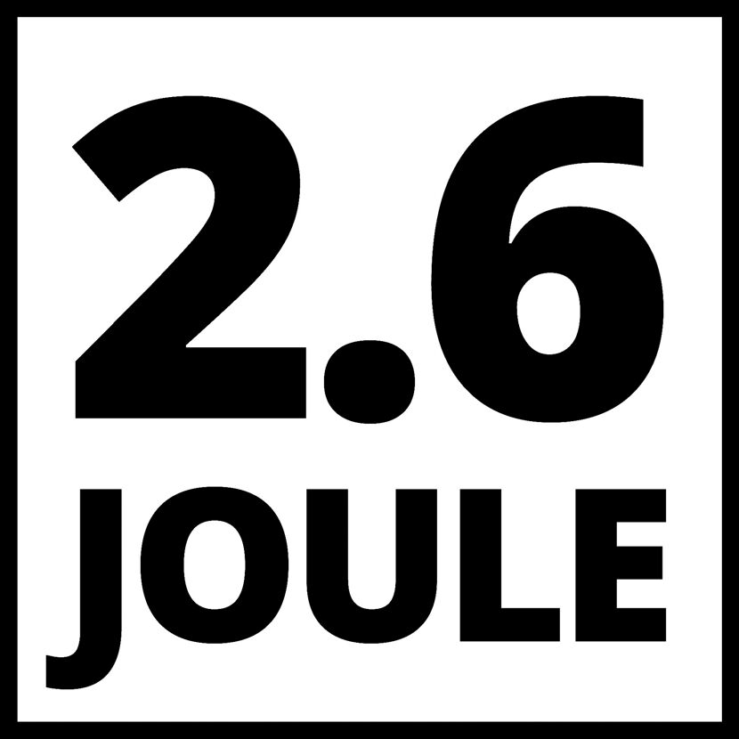 2,6 Joule Schlagenergie