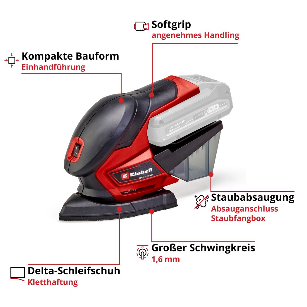 Akku-Multischleifer 'TE-OS 18/150 Li Solo' 18 V ohne Akku