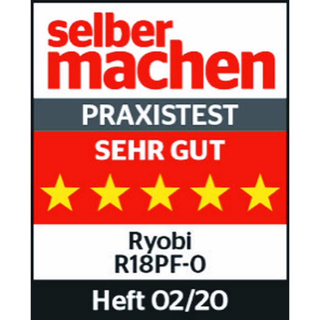 Ryobi R18PF-0, Praxistest Sehr Gut