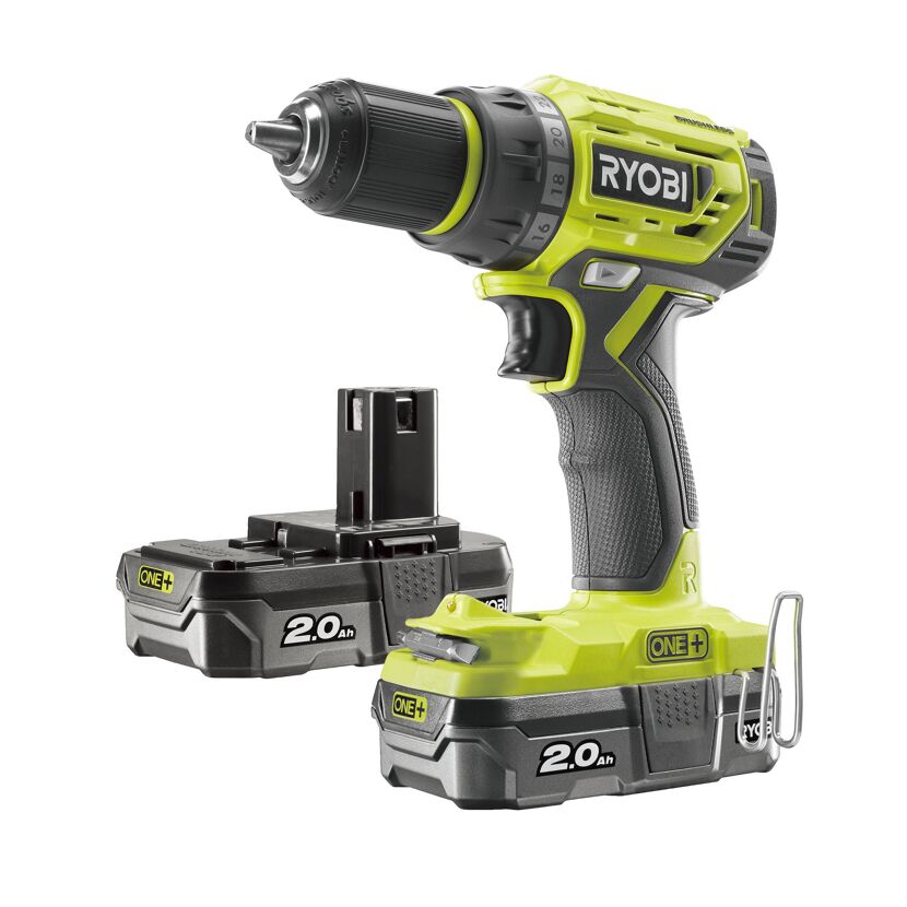 RYOBI Akku-Bohrschrauber und zwei Akkus