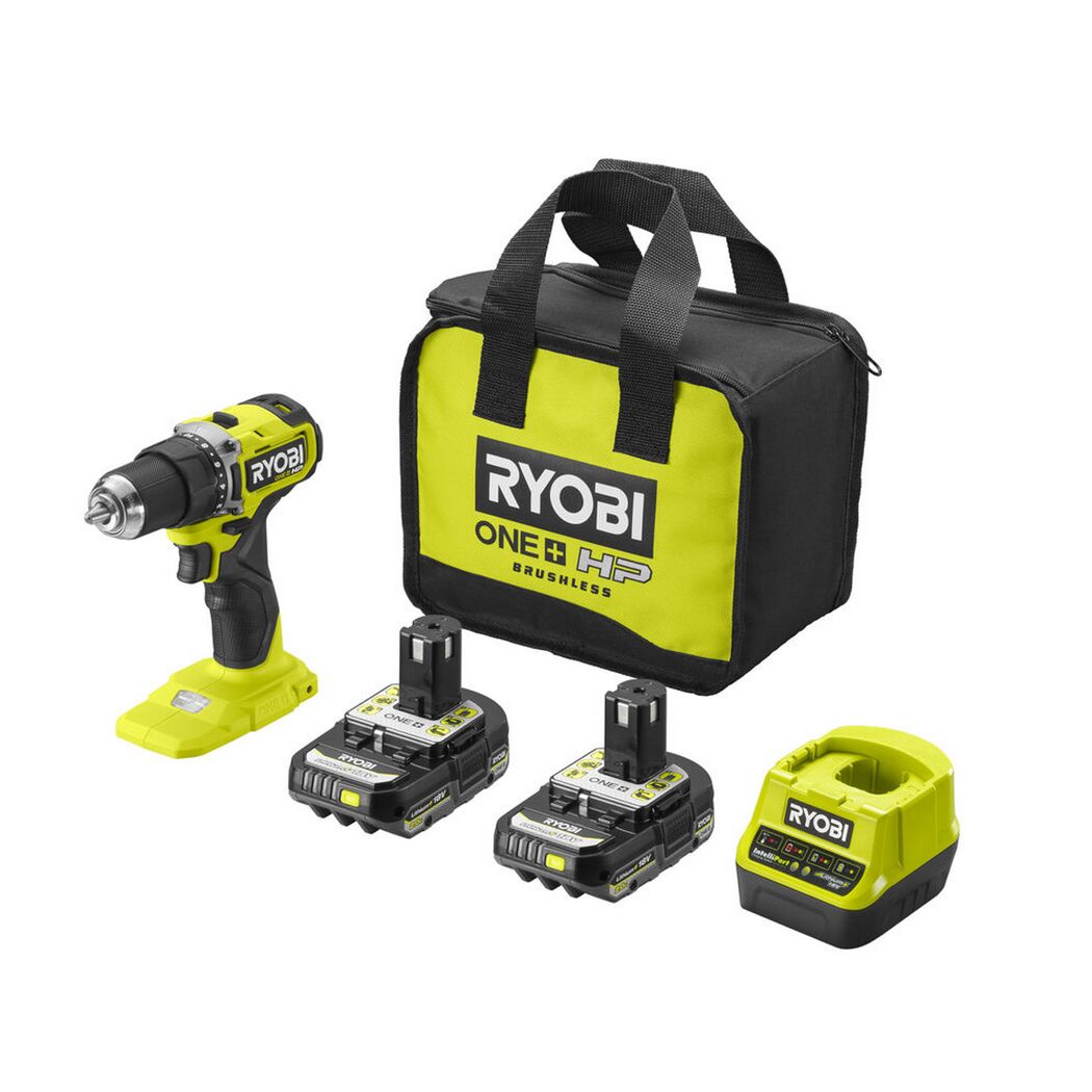 RYOBI Akku-Bohrschrauber, Ladegerät, Tasche, Akkus