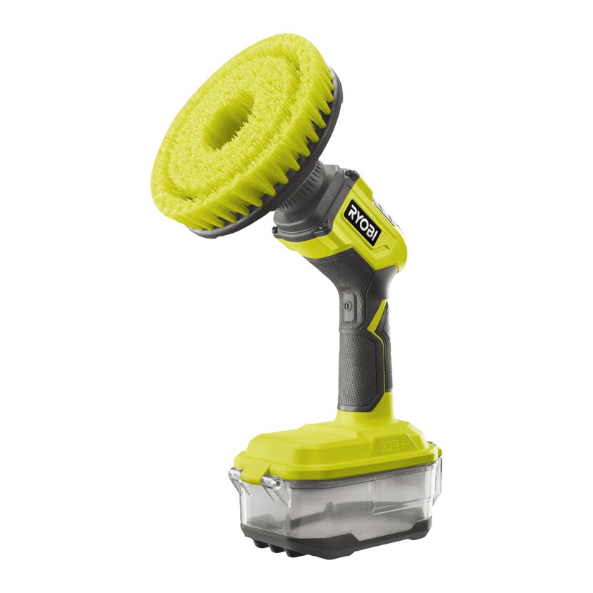 RYOBI Akku-Bürste mit gelbem Bürstenkopf