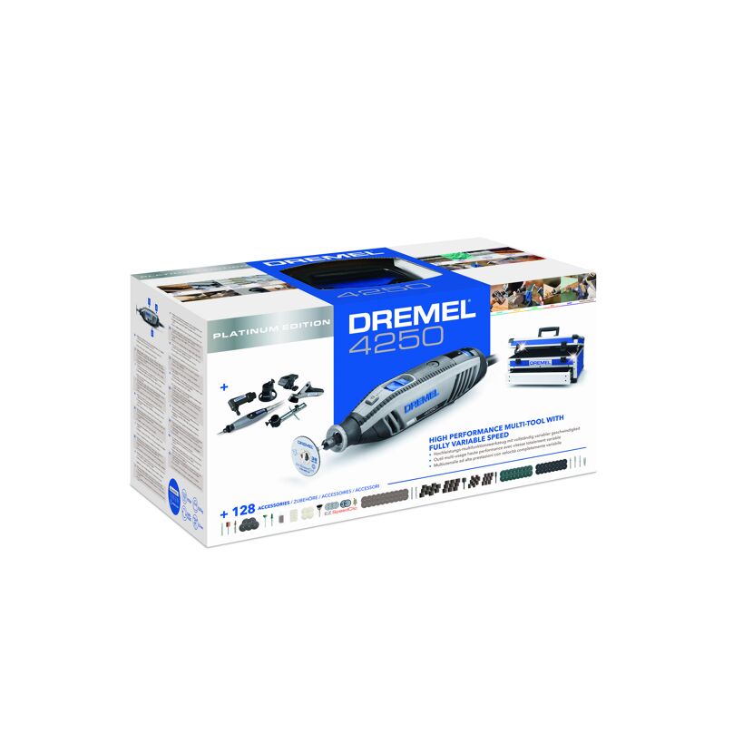 DREMEL 4250 Multifunktionswerkzeug mit 128 Zubehörteilen