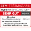 Akku-Mitteldruckreiniger 'ONE+ HP Brushless RY18PWX41A-125P' 18 V inklusive 2 Akkus und Ladegerät
