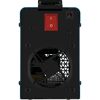 Rückseite des Inverter Schweißgeräts GIS 121 mit Lüftungsgitter.