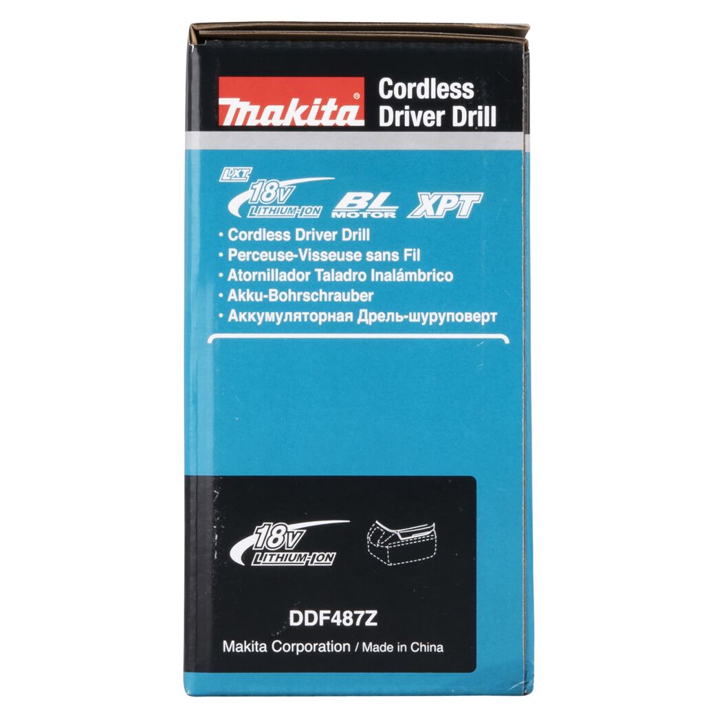 Makita Akku-Bohrschrauber DDF487Z Verpackung