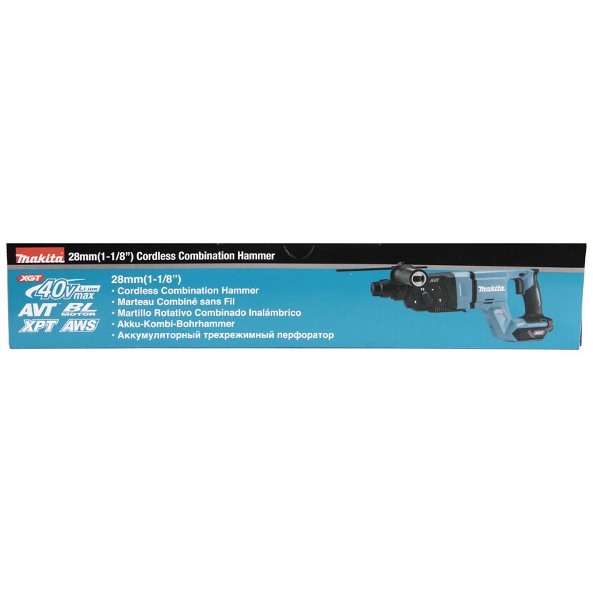 Akku-Kombihammer von Makita in der Verpackung