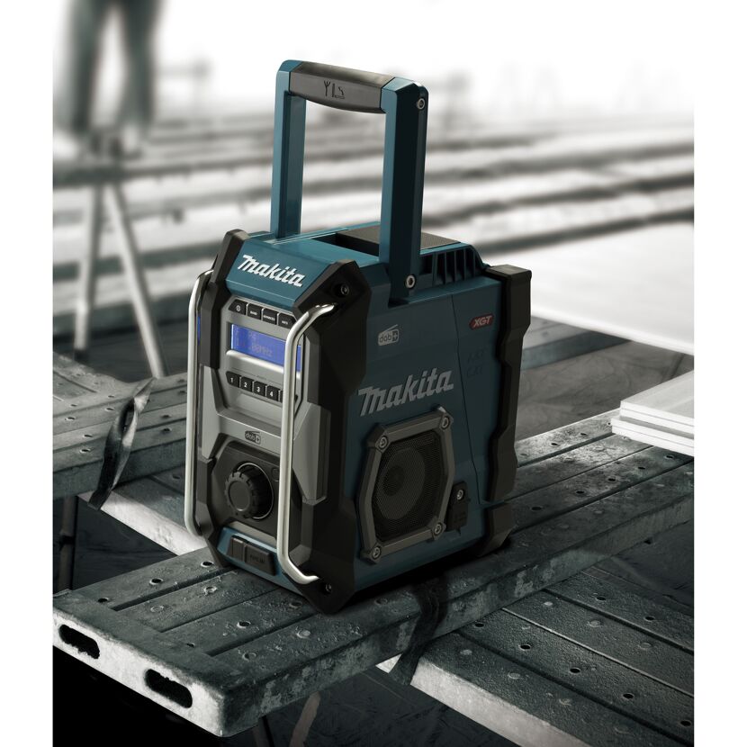 Makita Baustellenradio auf einer Palette