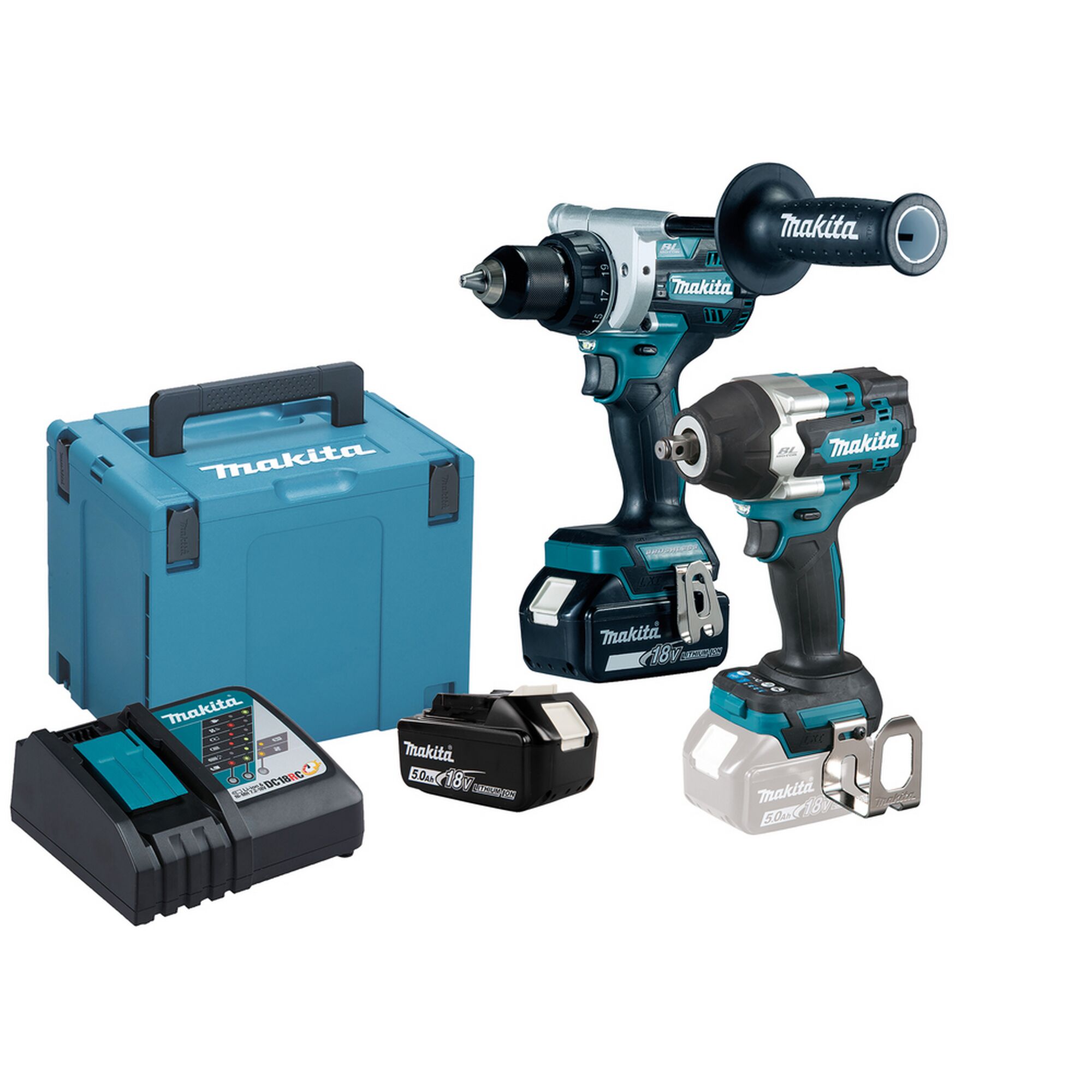 Makita Akku-Kombo-Kit mit Bohrschrauber und Schlagschrauber
