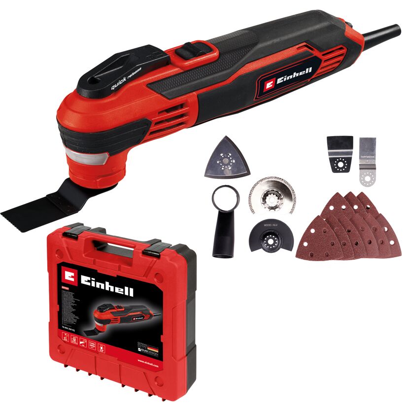 Einhell Multifunktionswerkzeug TE-MG 350 EQ mit Zubehör und Koffer