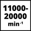 11000-20000 min⁻¹