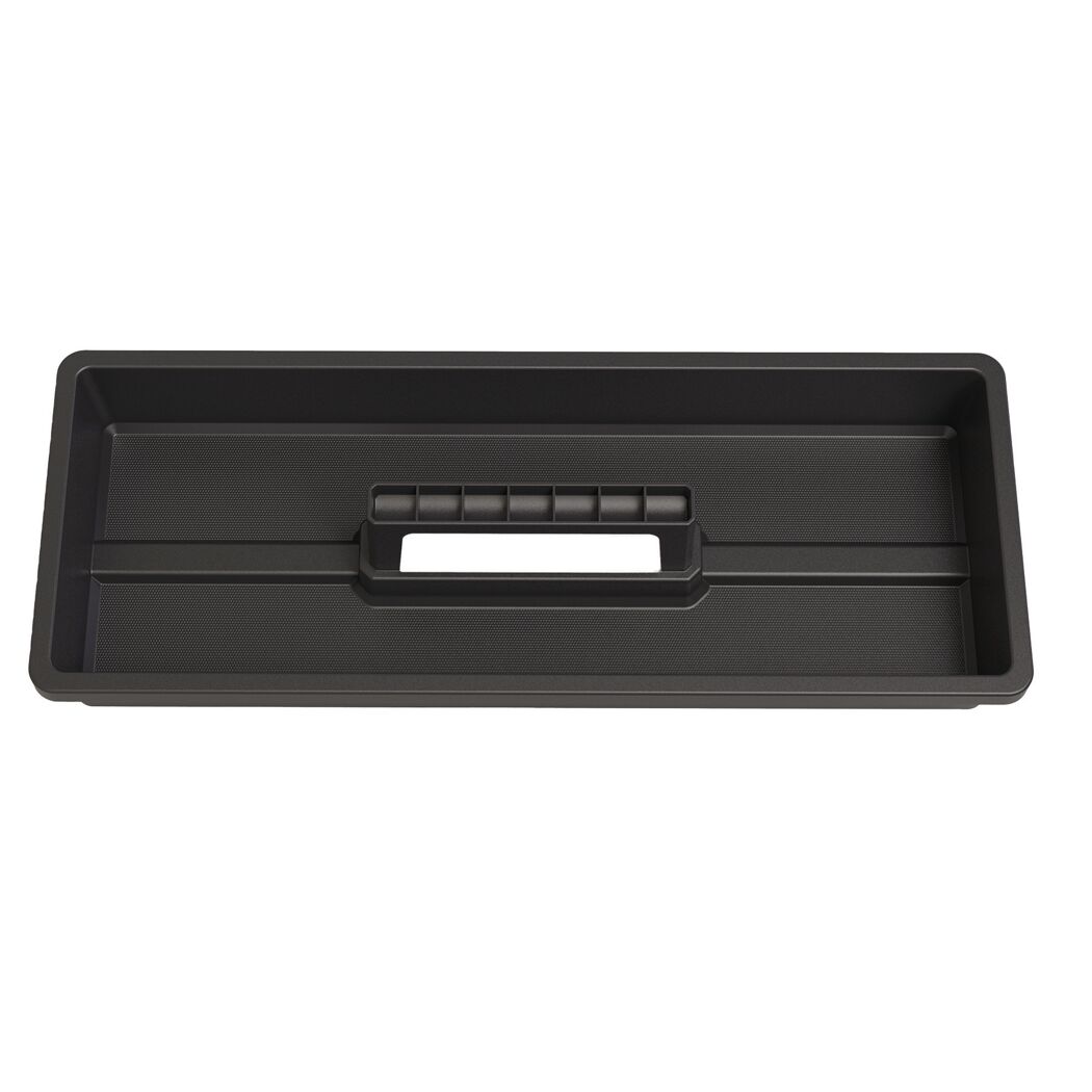 Schwarzer Systemkoffer E-Case L mit Griff