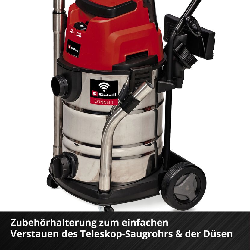 Nass-/Trockensauger mit Edelstahlbehälter