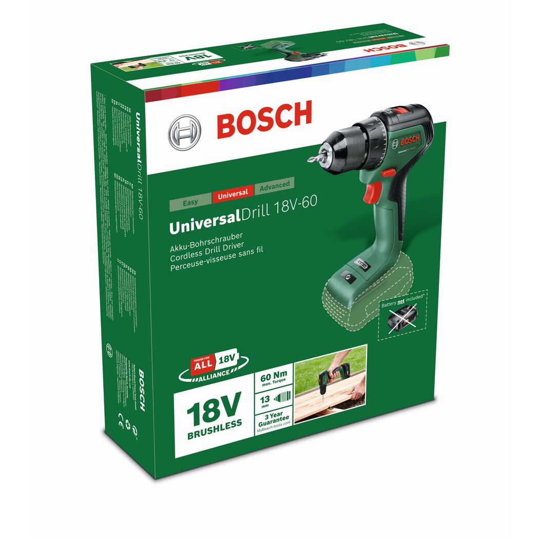 Bosch Akku-Bohrschrauber UniversalDrill 18V-60