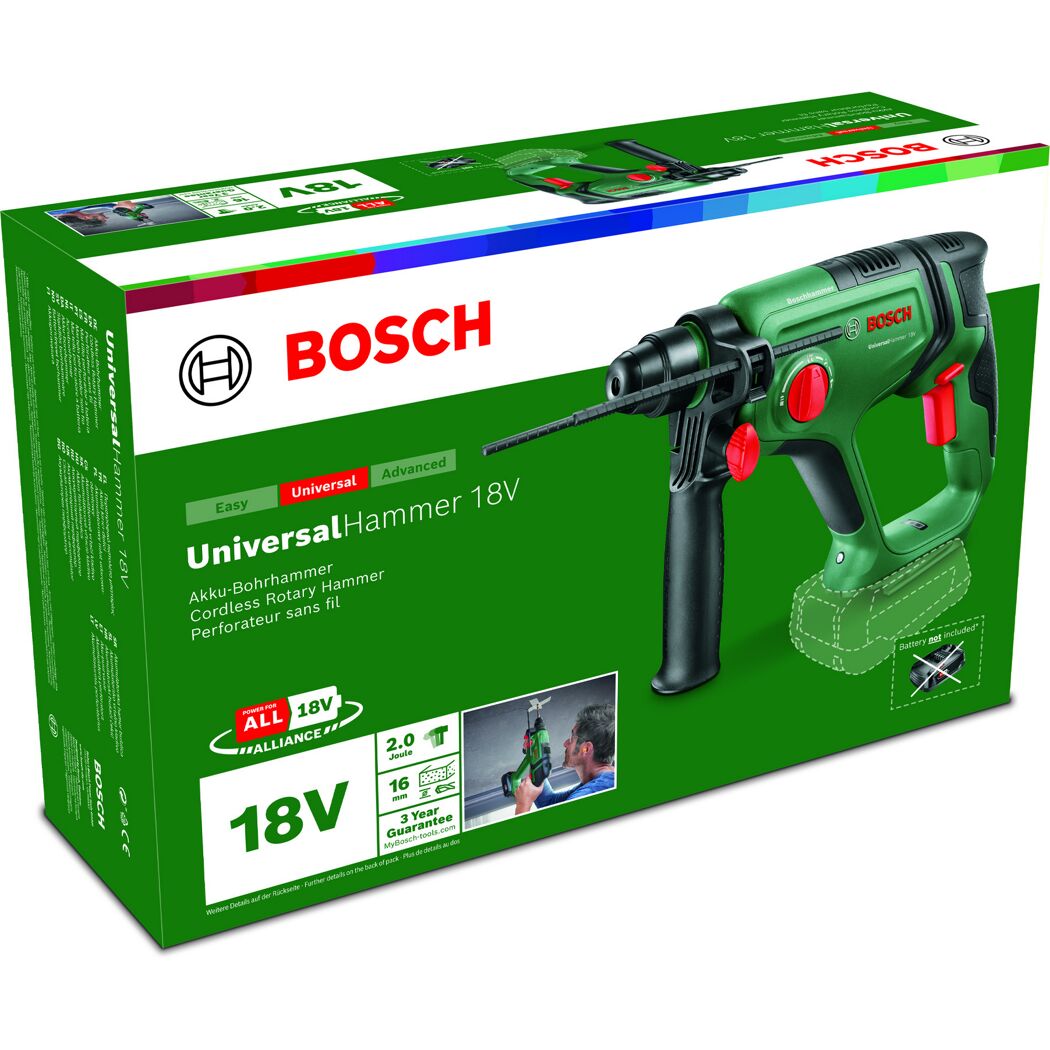 Bosch Akku-Bohrhammer 18V in grün
