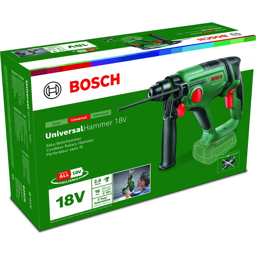 Bosch Akku-Bohrhammer 18V in grün