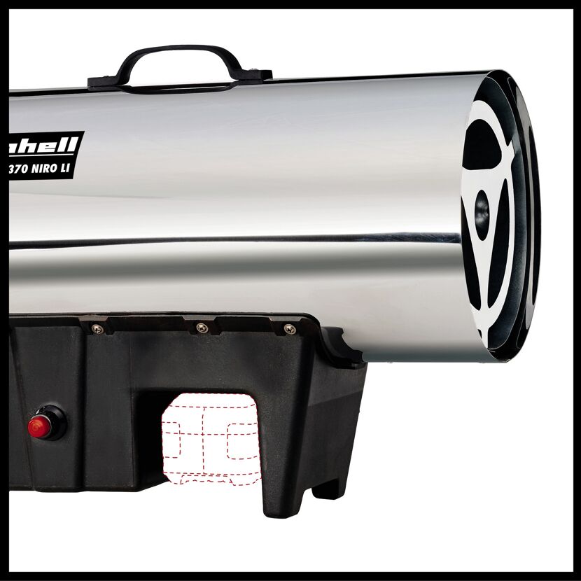 Detailansicht Heißluftgenerator GE-HG 18/370 Niro D