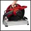 Person hält eine Einhell Metalltrennsäge TC-MC 355.