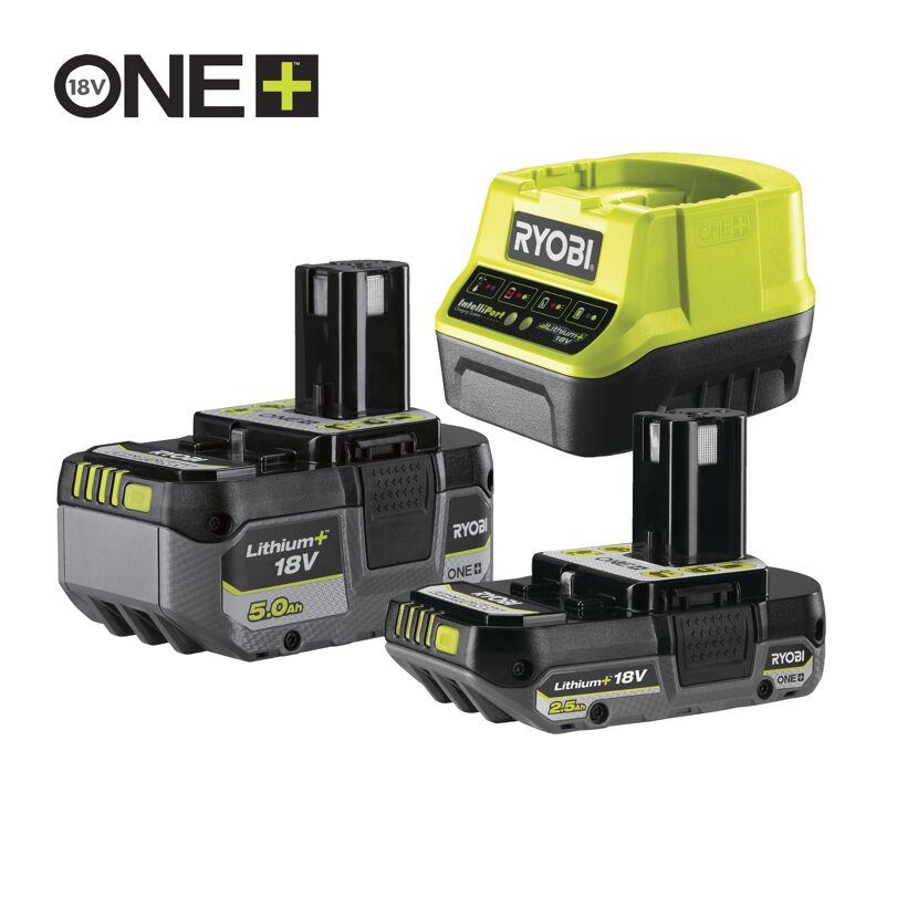 Zwei Akkus und ein Ladegerät von Ryobi ONE+