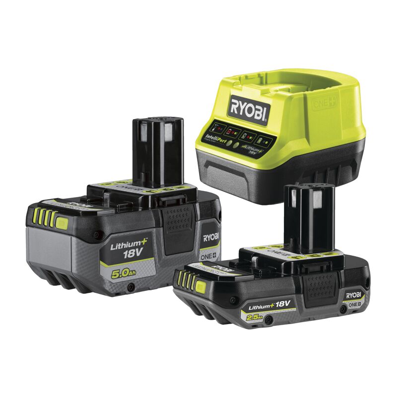 RYOBI ONE+ 18V Akkuladegerät und Akkus
