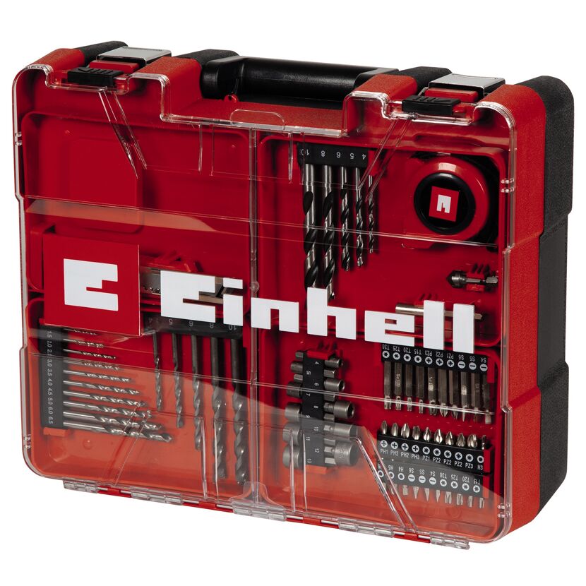 Einhell Werkzeugkoffer mit Bohrern und Bits