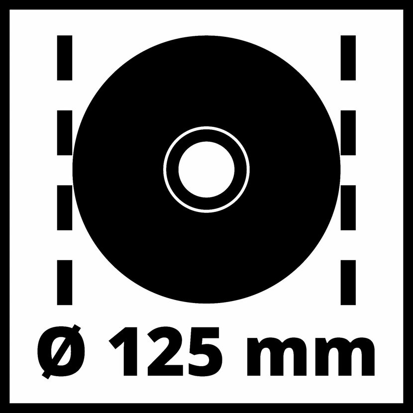 Scheibe mit 125 mm Durchmesser