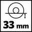 Bohrungsdurchmesser 33 mm