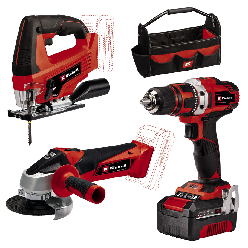 Einhell Akku-Maschinenset TE-TK 18 3 Li Kit