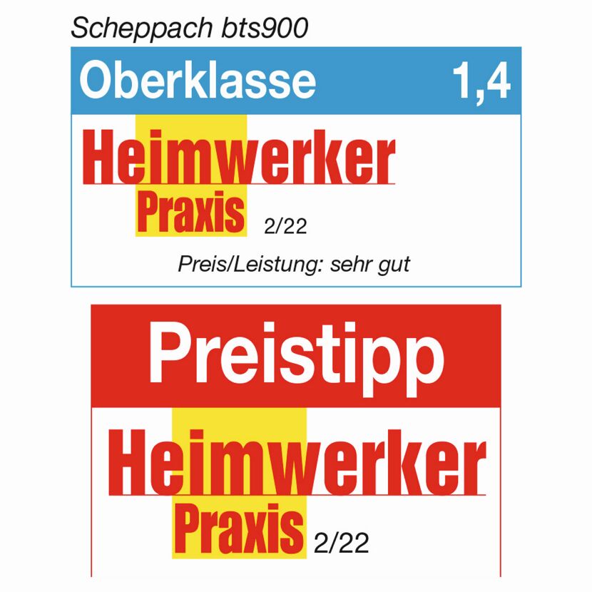 Scheppach bts900 Testbericht von Heimwerker Praxis