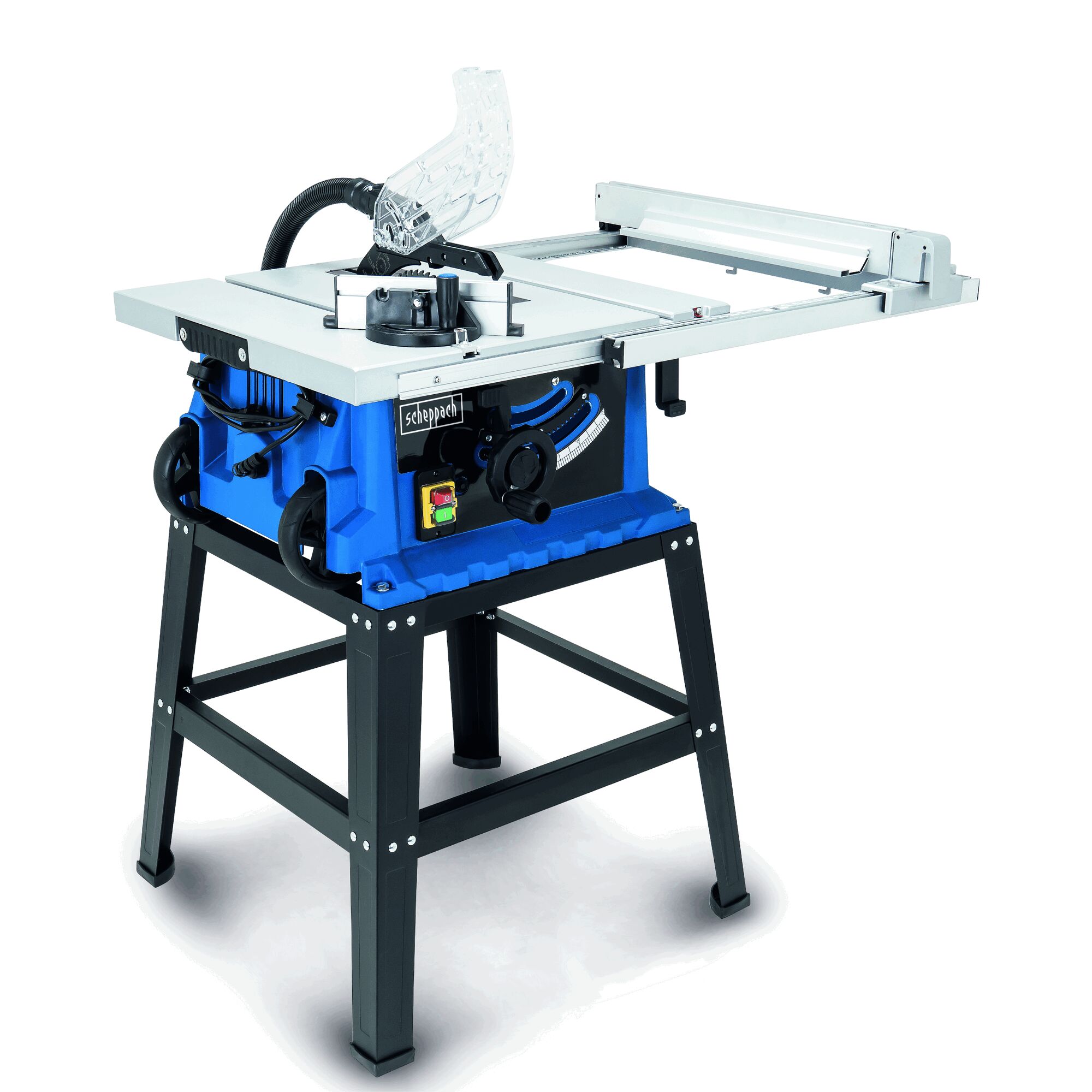 Blau-schwarze Tischkreissäge von Scheppach
