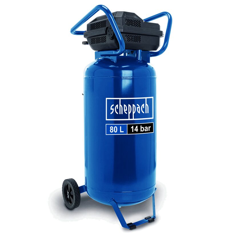 Blauer Druckluftkompressor Scheppach HC80V