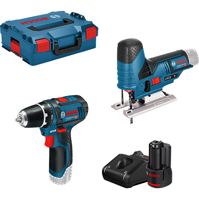 Bild von Combo Kit Akku-Bohrschrauber und Stichsäge 'GSR 12V-15 + GST 12V-70' mit Akku