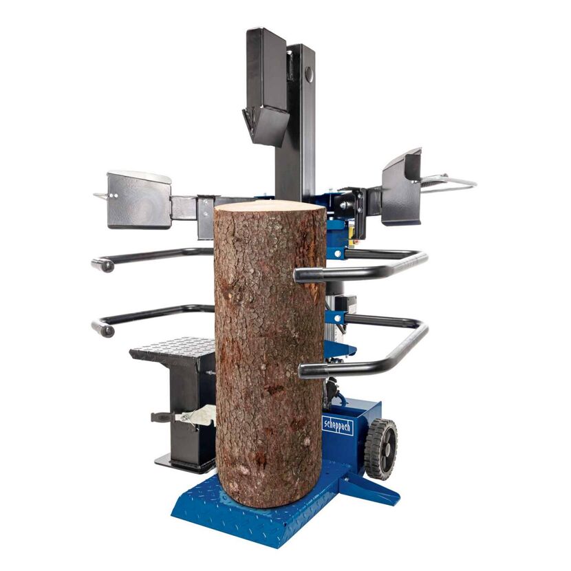 Holzspalter Compact 10 t mit Holzstamm