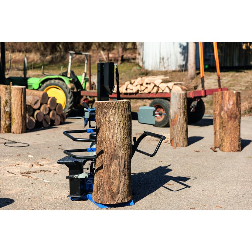 Holzspalter Compact 10 t mit Baumstamm